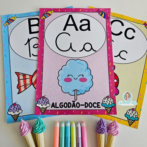 Alfabeto de parede doce aventura