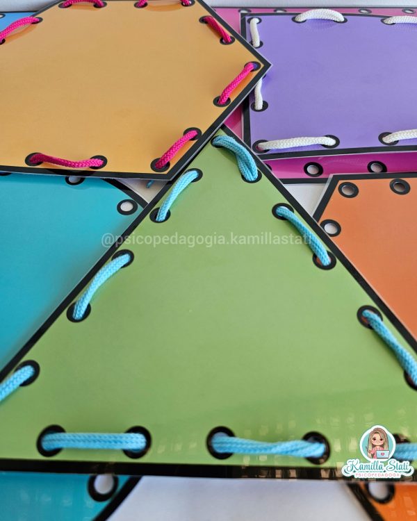 Alinhavo formas geométricas - Imagem 2