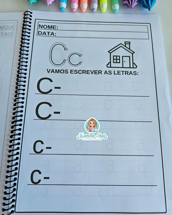 Apostila: Alfabeto letra bastão - Imagem 7