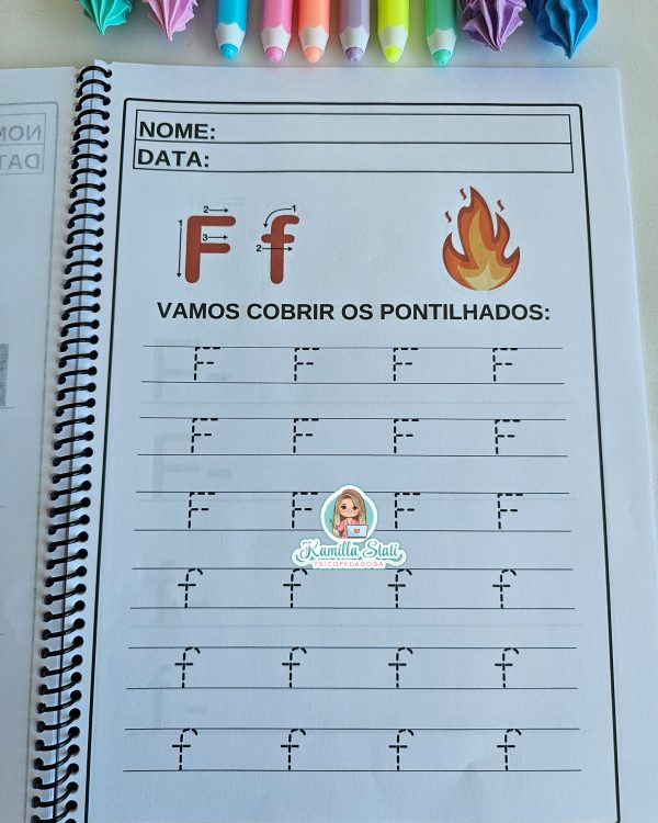 Apostila: Alfabeto letra bastão - Imagem 8