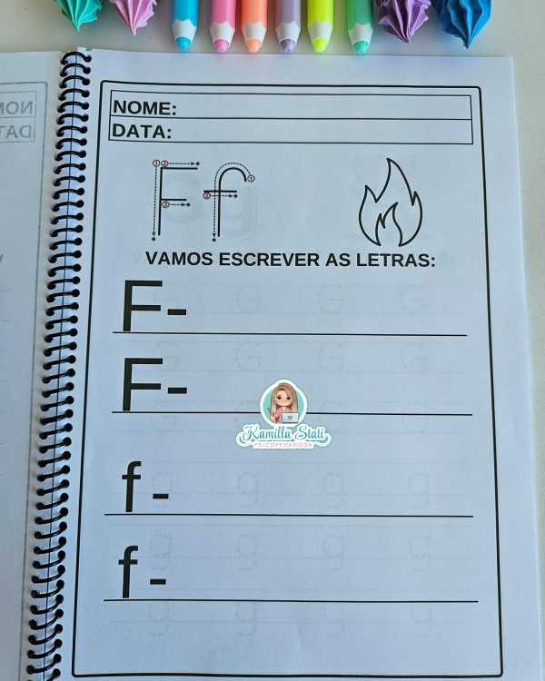 Apostila: Alfabeto letra bastão - Imagem 9