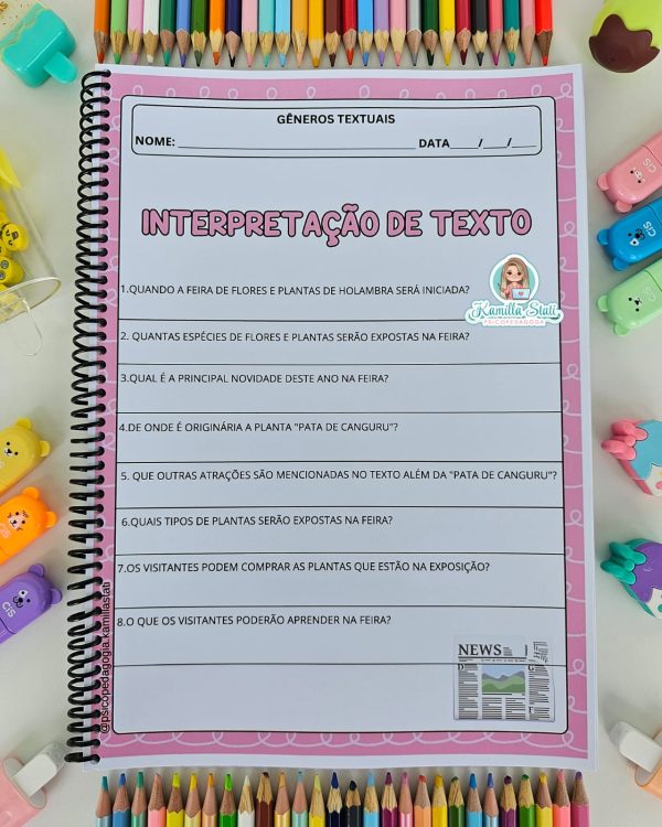 Apostila de gêneros textuais com interpretação - Imagem 9