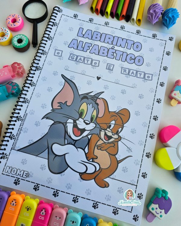 Apostila labirinto alfabético: o gato e o rato - Imagem 2