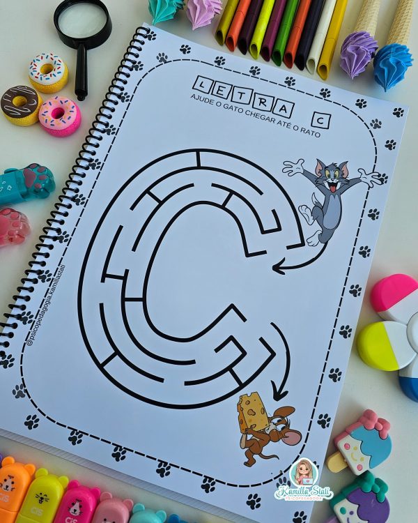 Apostila labirinto alfabético: o gato e o rato - Imagem 4