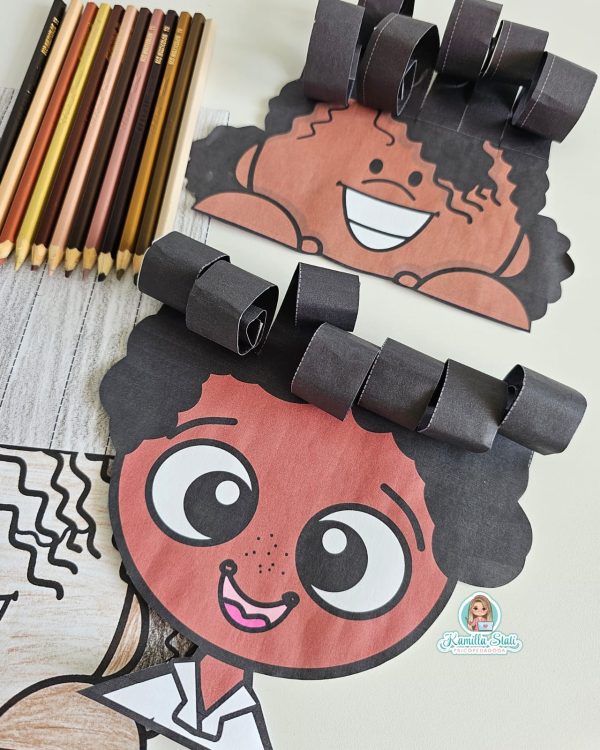 Atividade lúdica cachinhos consciência negra - Imagem 4