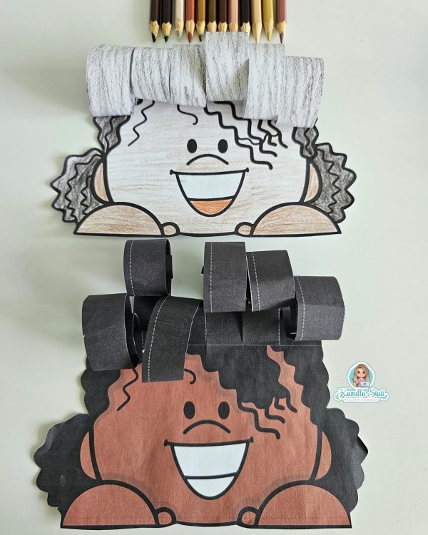 Atividade lúdica cachinhos consciência negra - Imagem 5