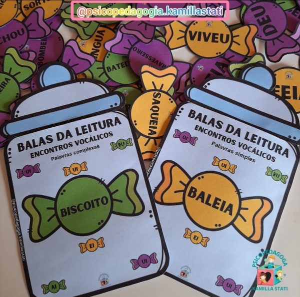 Balas da leitura: encontro vocálicos