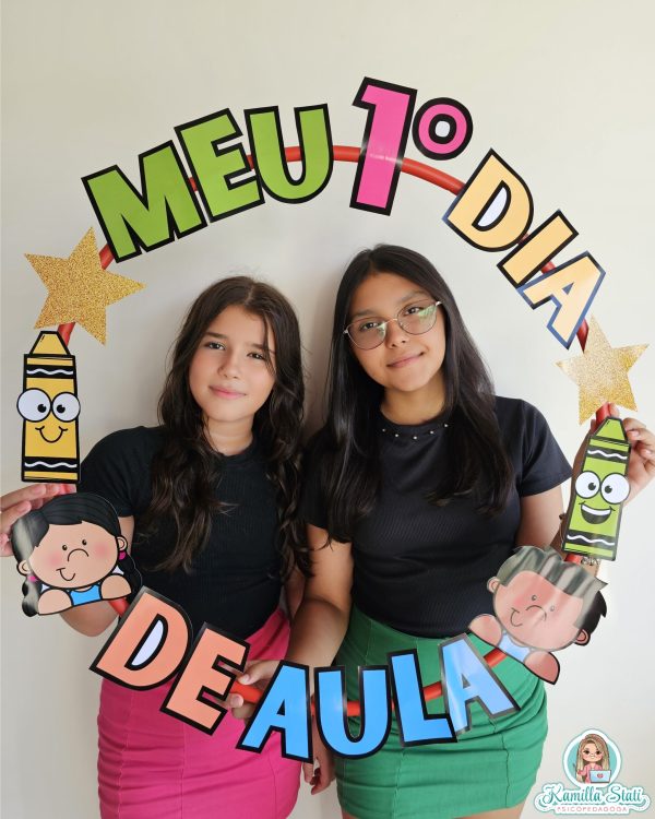 Bambolê para foto 1° dia de aula - Imagem 2