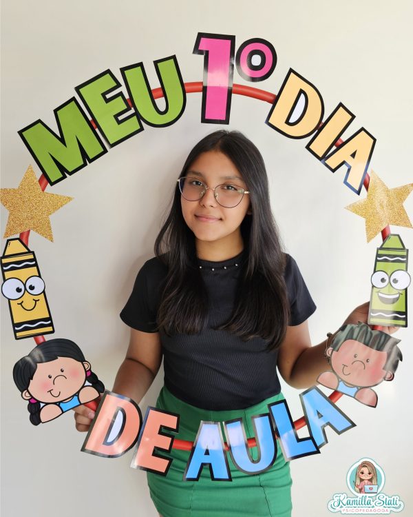 Bambolê para foto 1° dia de aula - Imagem 3