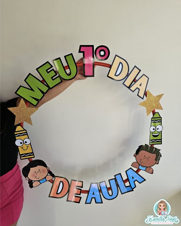 Bambolê para foto 1° dia de aula - Imagem 4