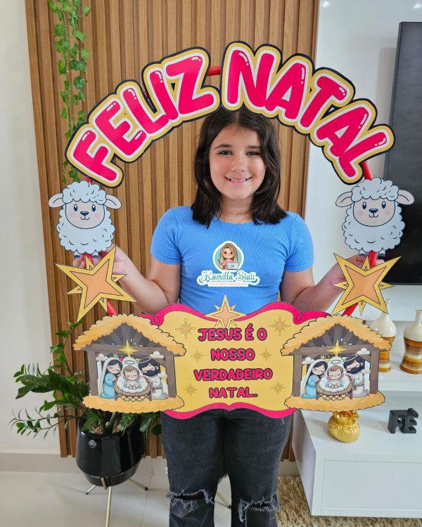 Bambolê para foto Natal Cristão