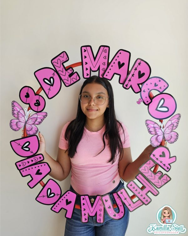 Bambolê para foto: dia da mulher