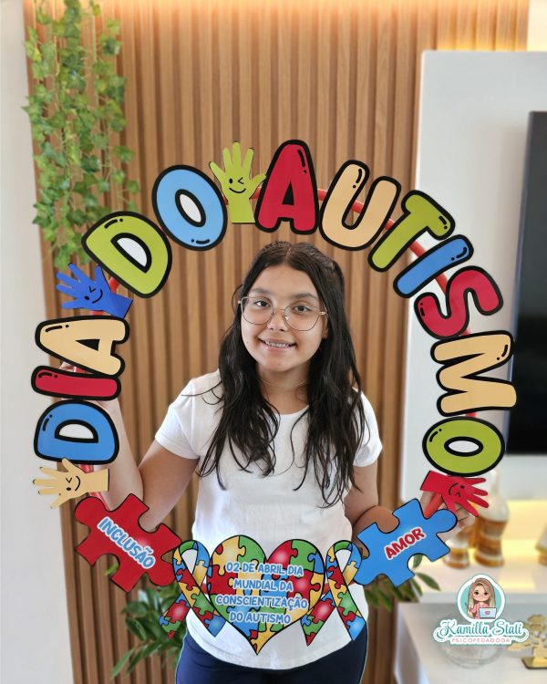 Bambolê para foto: dia do autismo