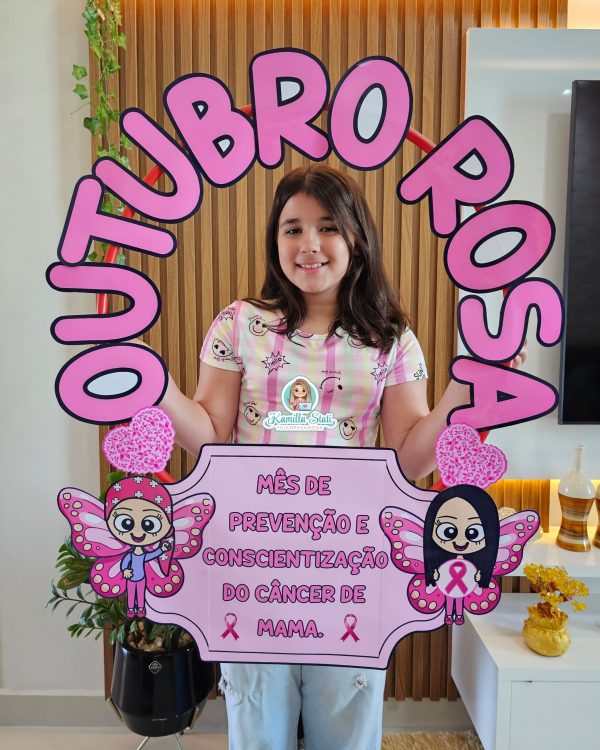 Bambolê para foto outubro rosa