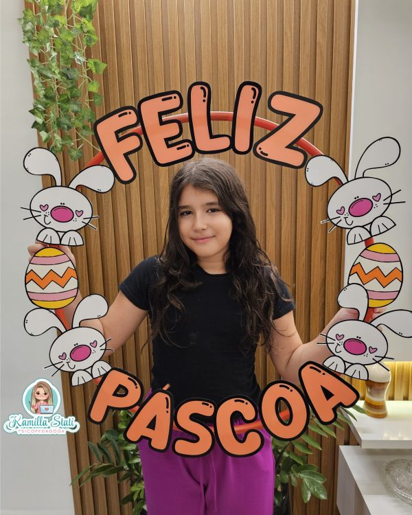 Bambolê para foto: dia da páscoa coelho