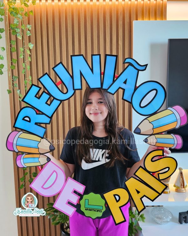 Bambolê para foto: reunião de pais