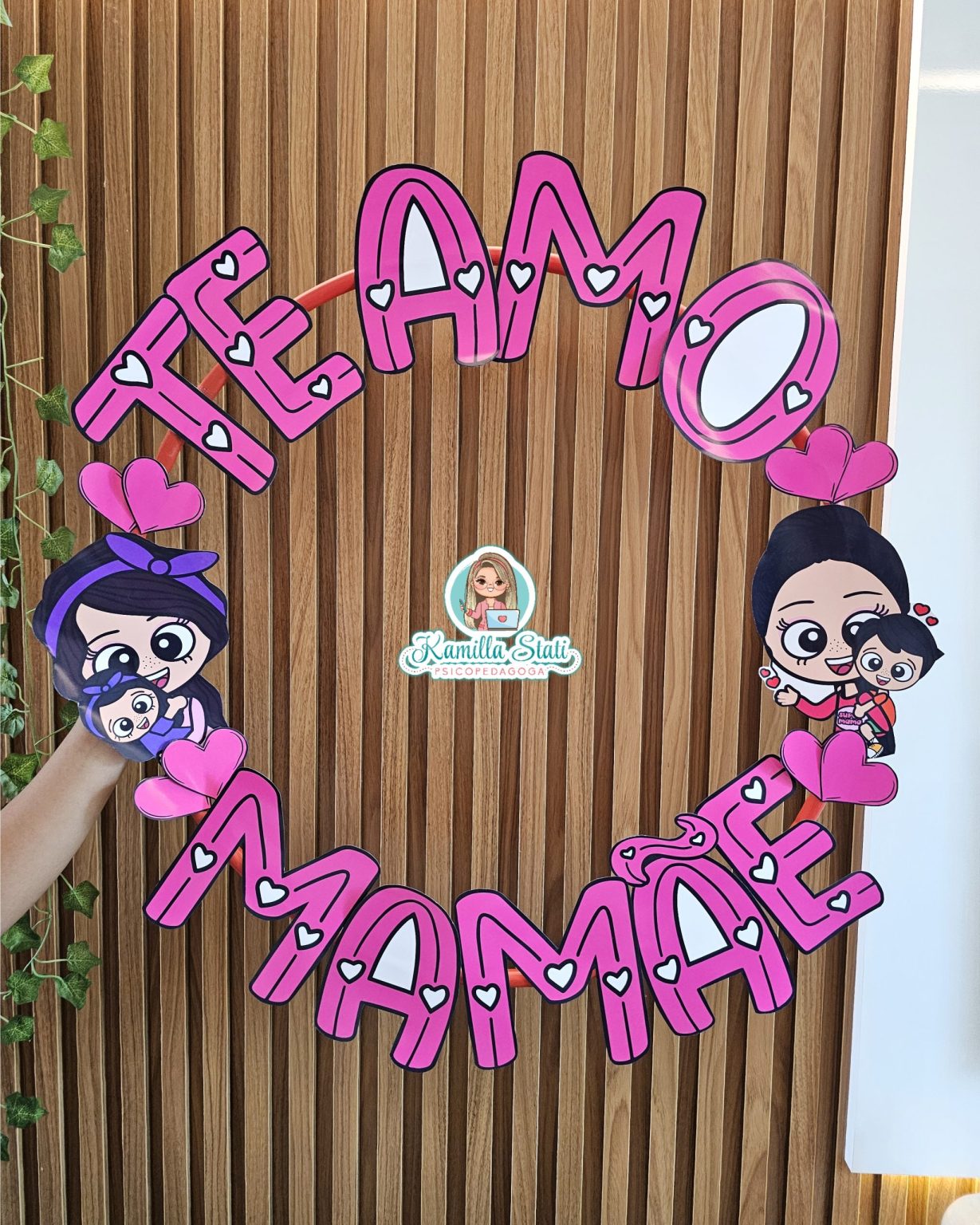 Bambolê para foto: mamãe eu te amo - Abc Pedagógico Infantil