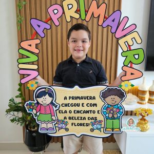 Bambolê para foto: viva a primavera