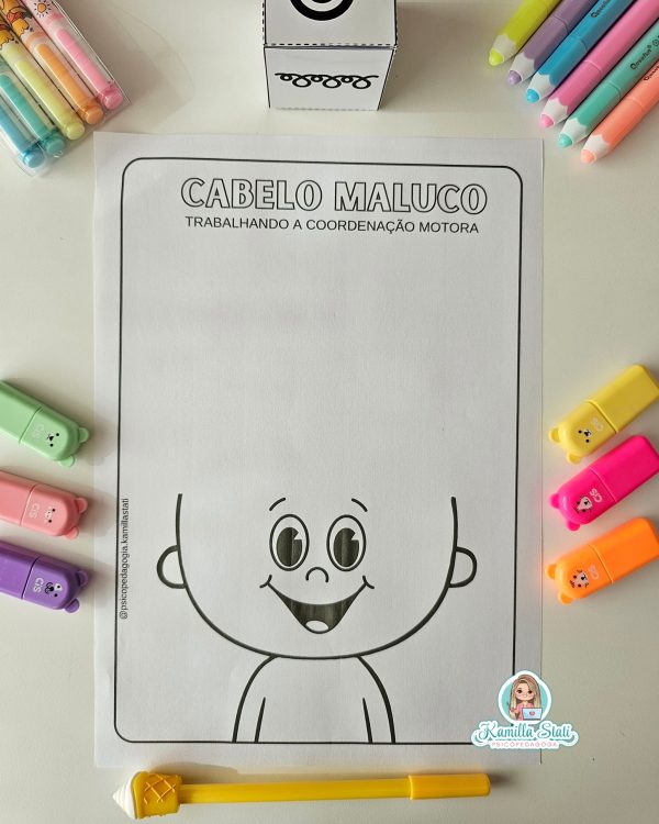 Cabelo maluco: coordenação motora