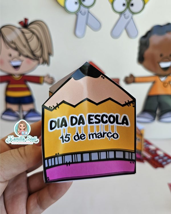 Caixinha lápis: dia da escola - Imagem 2