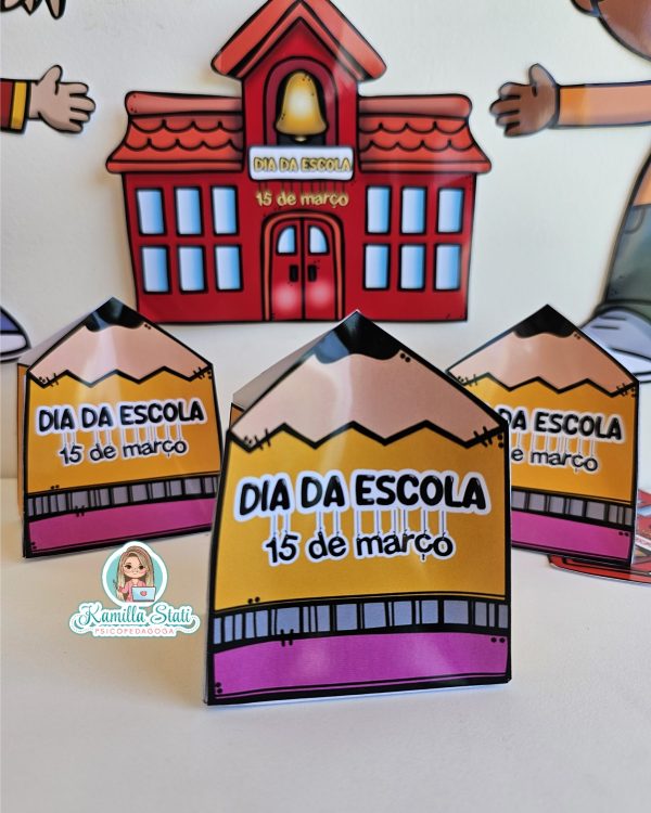 Caixinha lápis: dia da escola - Imagem 5