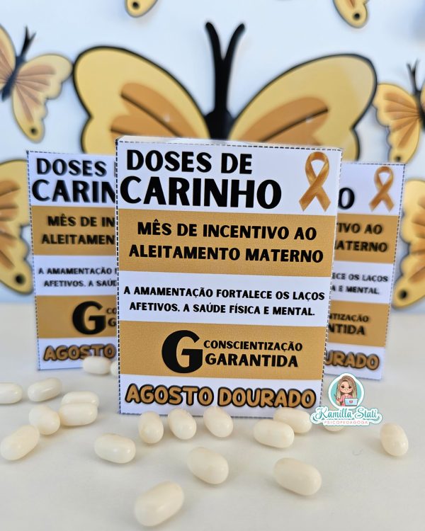 Caixinha pílulas Agosto Dourado