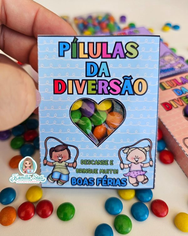 Caixinhas pílulas da diversão