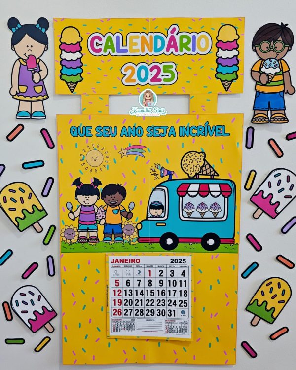 Calendário 2025 doce aventura