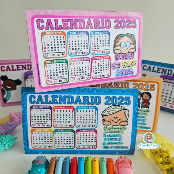 Calendário de mesa interativo 2025 - Imagem 2