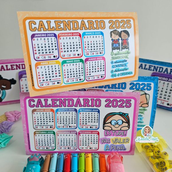 Calendário de mesa interativo 2025 - Imagem 3
