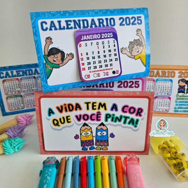 Calendário de mesa interativo 2025 - Imagem 4