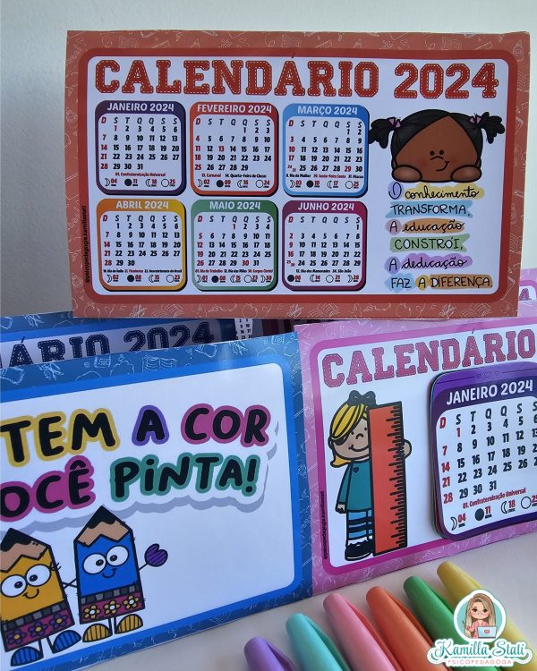 Calendário de mesa interativo 2025 - Imagem 8