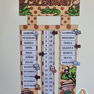 Calendário de parede Safari