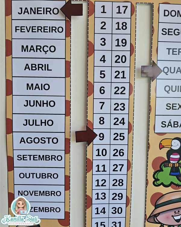 Calendário de parede Safari - Imagem 5
