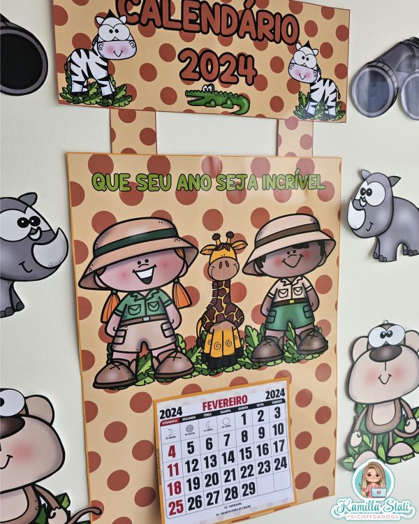 Calendário de parede 2025 Safari - Imagem 3