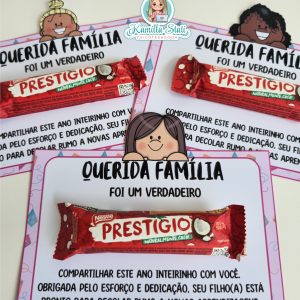 Cartão encerramento de ano: família