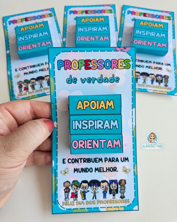 Cartão interativo dia dos professores