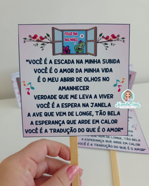 Cartão mamãe você é a escada da minha subida - Imagem 2