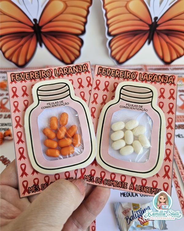 Cartõezinhos fevereiro laranja