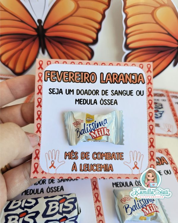 Cartõezinhos fevereiro laranja - Imagem 5