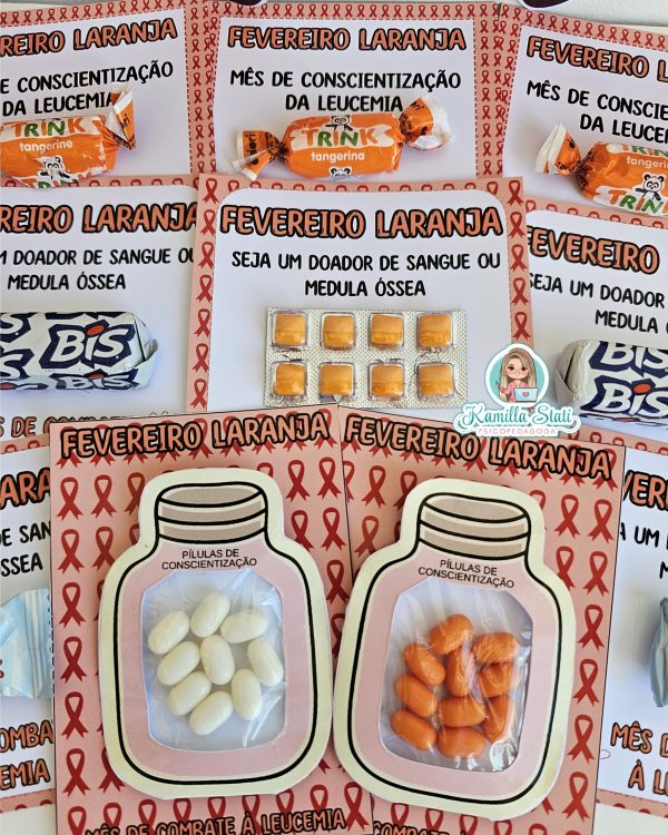 Cartõezinhos fevereiro laranja - Imagem 7