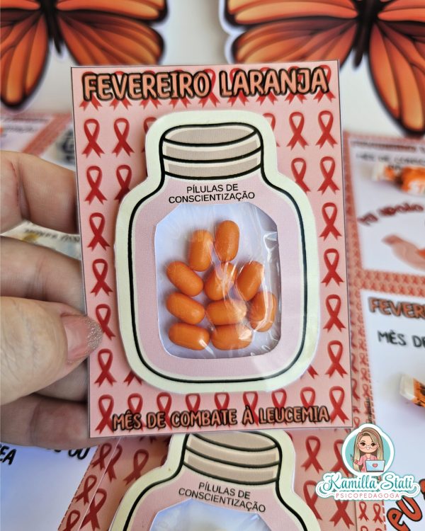Cartõezinhos fevereiro laranja - Imagem 8