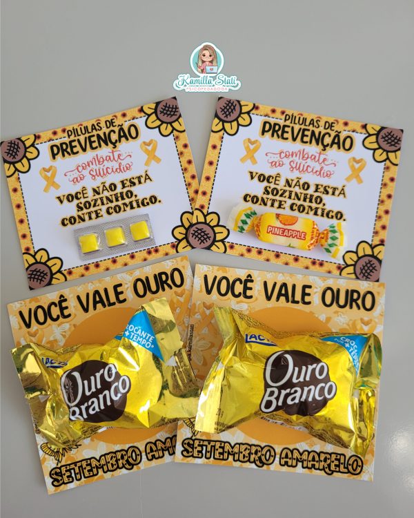 Cartõezinhos setembro amarelo