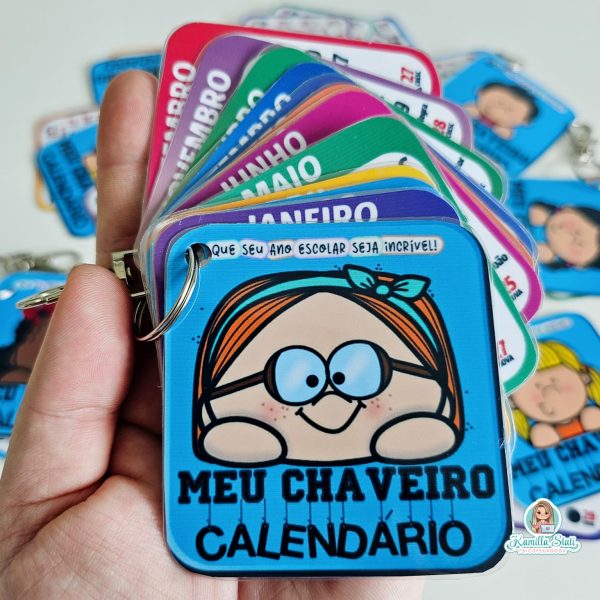 Chaveiro calendário 2025