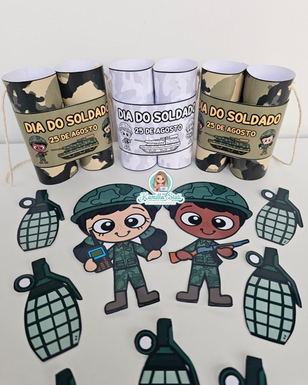 Coroa e binóculo dia do soldado - Imagem 3