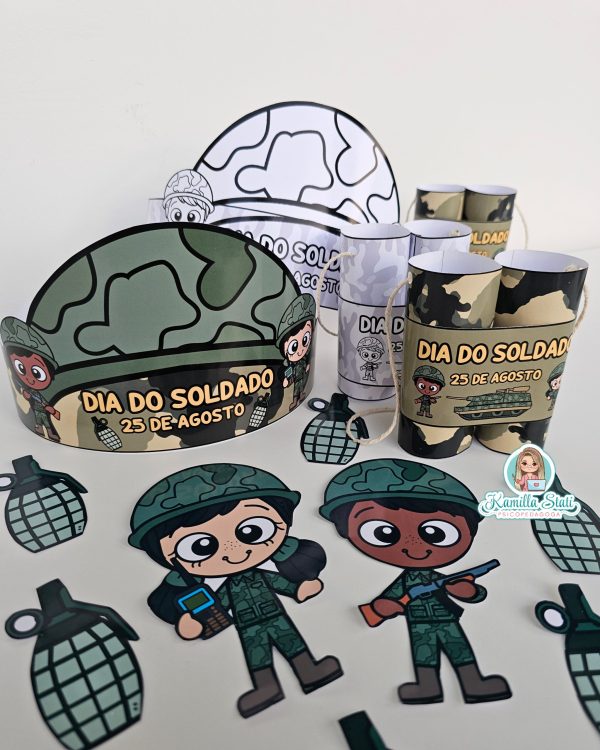 Coroa e binóculo dia do soldado - Imagem 5