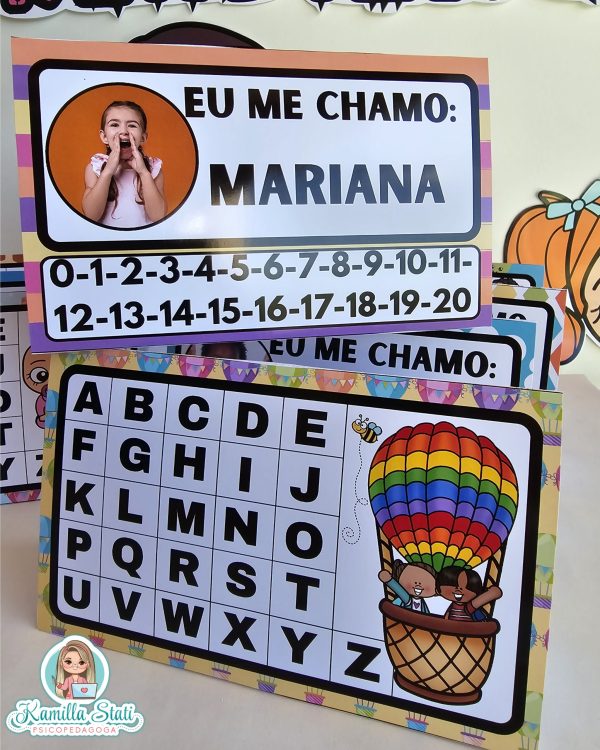 Crachá de mesa 3 com foto