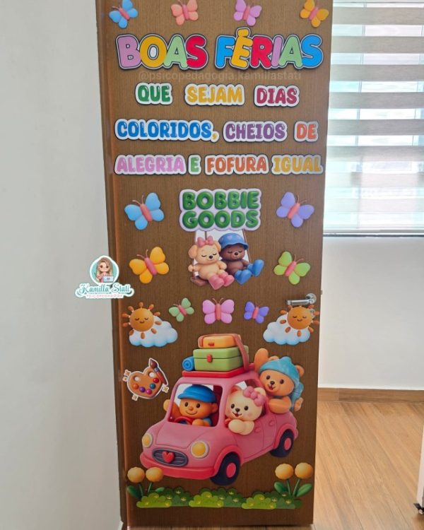 Decoração de Porta Boas Férias com Bobbie Goods