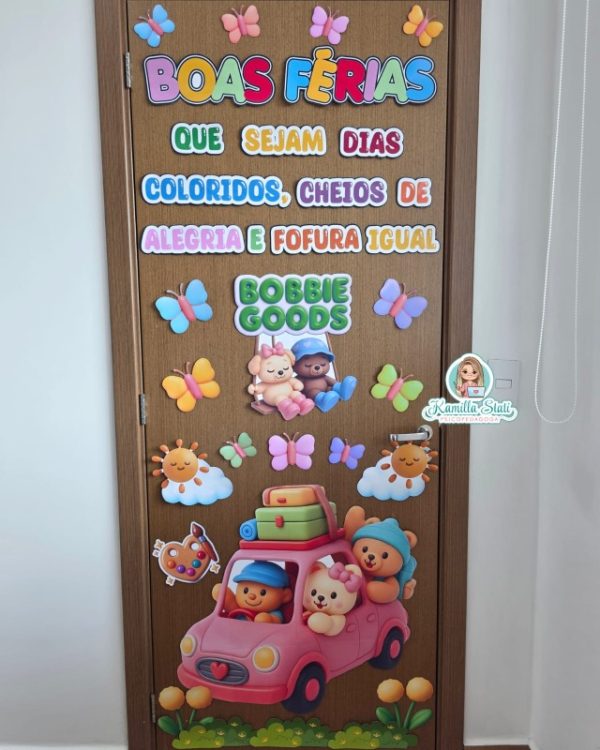 Decoração de Porta Boas Férias com Bobbie Goods - Imagem 5