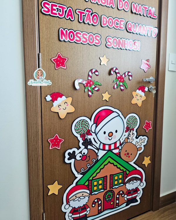 Decoração de porta Doce Natal - Imagem 2